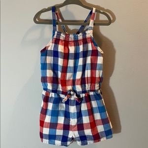 Toddler girl patriotic romper